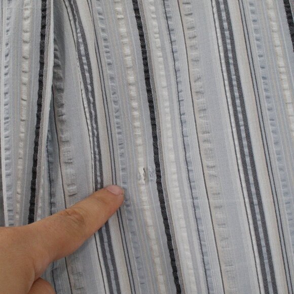 Kuhl Shirt Men’s XL seersucker Cotton Striped Hiking Short Sleeve Button Up - Picture 13 of 13